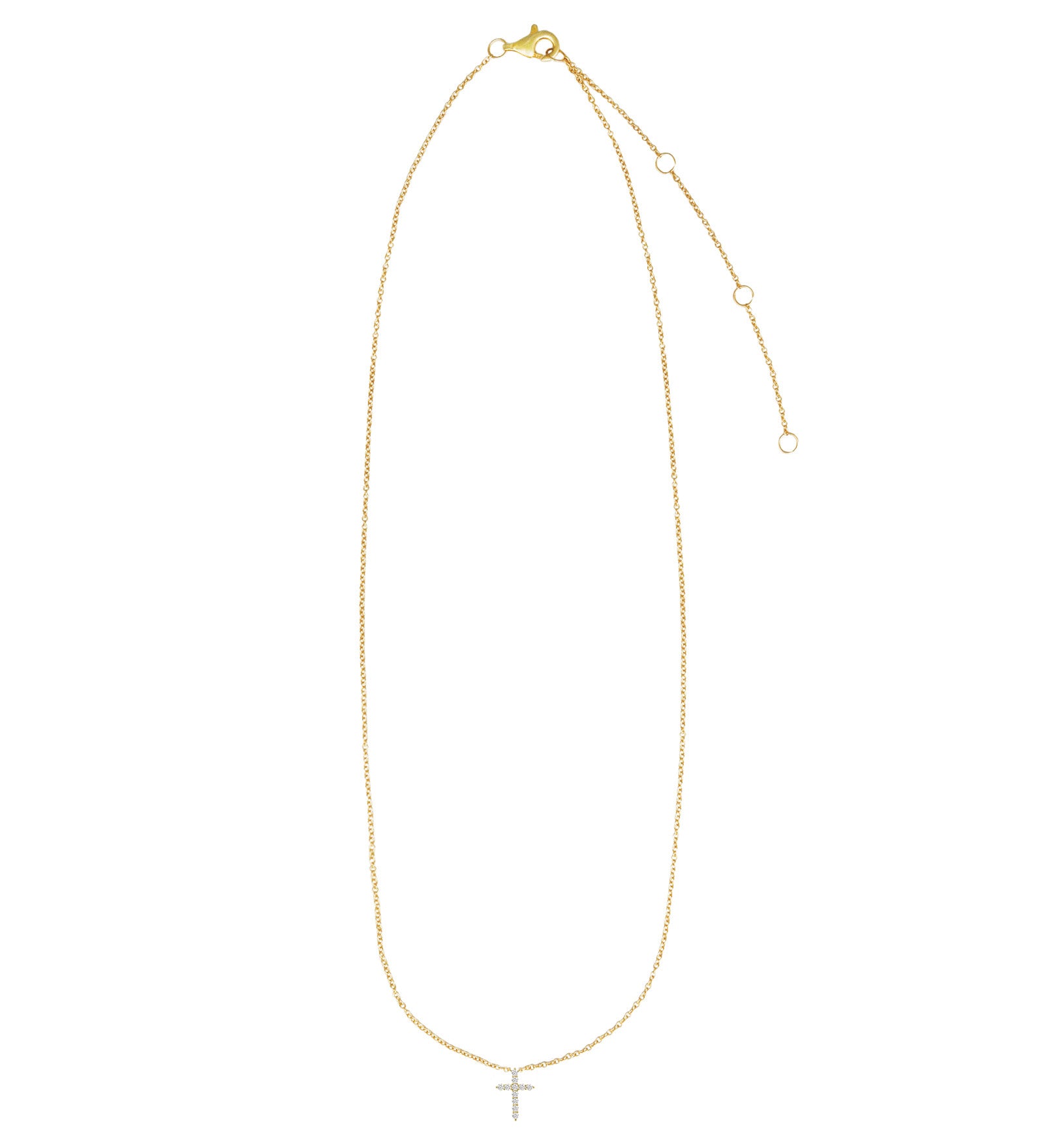 Goldhive-Cross Diamond Necklace-Blue Ruby Jewellery-Vancouver Canada