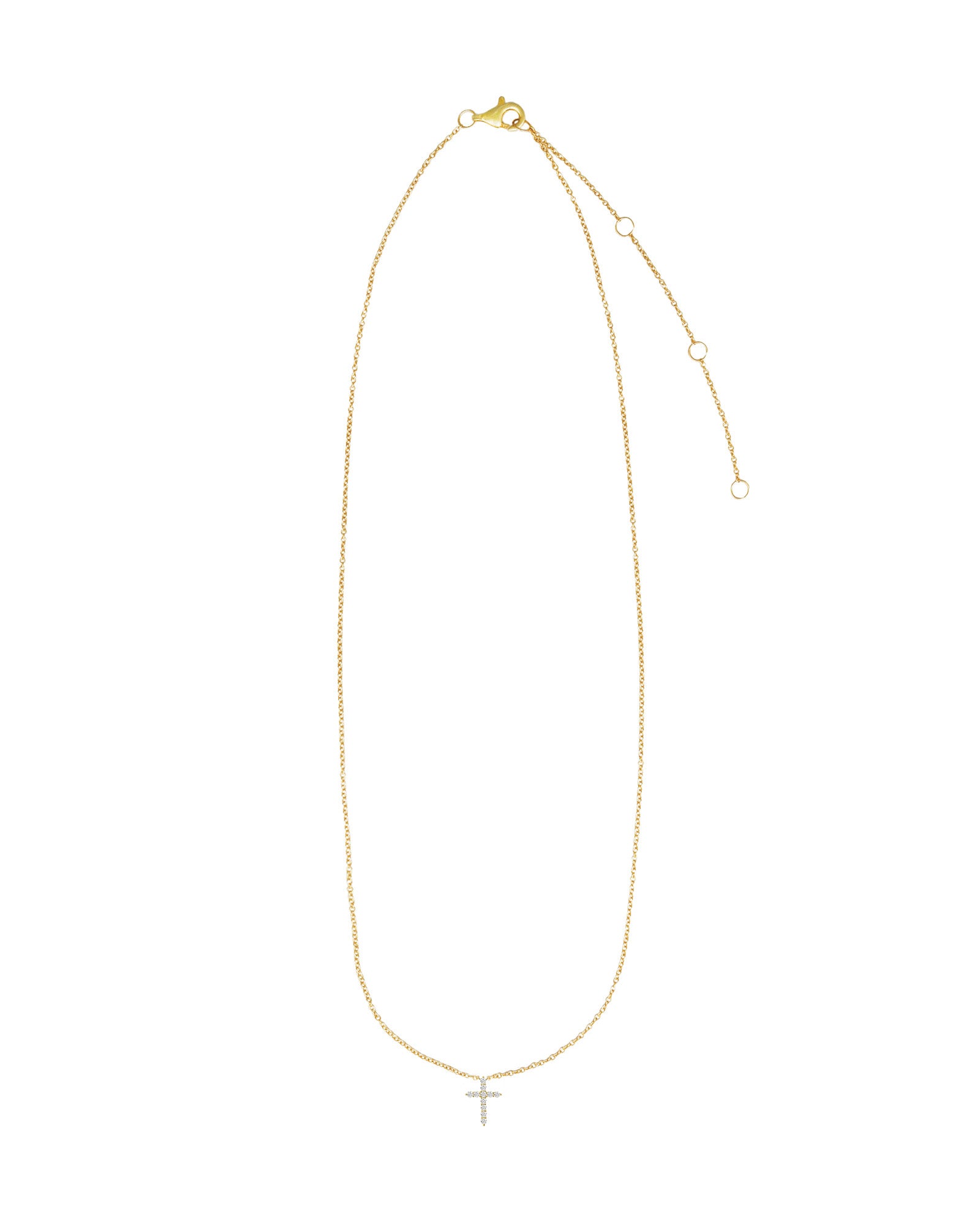 Goldhive-Cross Diamond Necklace-Blue Ruby Jewellery-Vancouver Canada