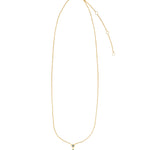 Goldhive-Teardrop Bezel Stone Necklace-Blue Ruby Jewellery-Vancouver Canada