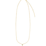 Goldhive-Teardrop Bezel Stone Necklace-Blue Ruby Jewellery-Vancouver Canada