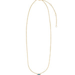 Goldhive-Spiked Stone Oval Necklace-Blue Ruby Jewellery-Vancouver Canada