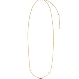 Goldhive-Spiked Stone Oval Necklace-Blue Ruby Jewellery-Vancouver Canada