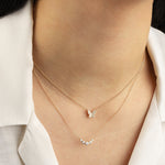 Goldhive-Butterfly Pavé Diamond Necklace-Blue Ruby Jewellery-Vancouver Canada