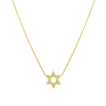 Goldhive-Star of David Diamond Necklace-Blue Ruby Jewellery-Vancouver Canada