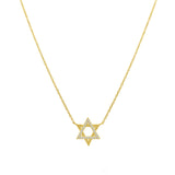 Goldhive-Star of David Diamond Necklace-Blue Ruby Jewellery-Vancouver Canada