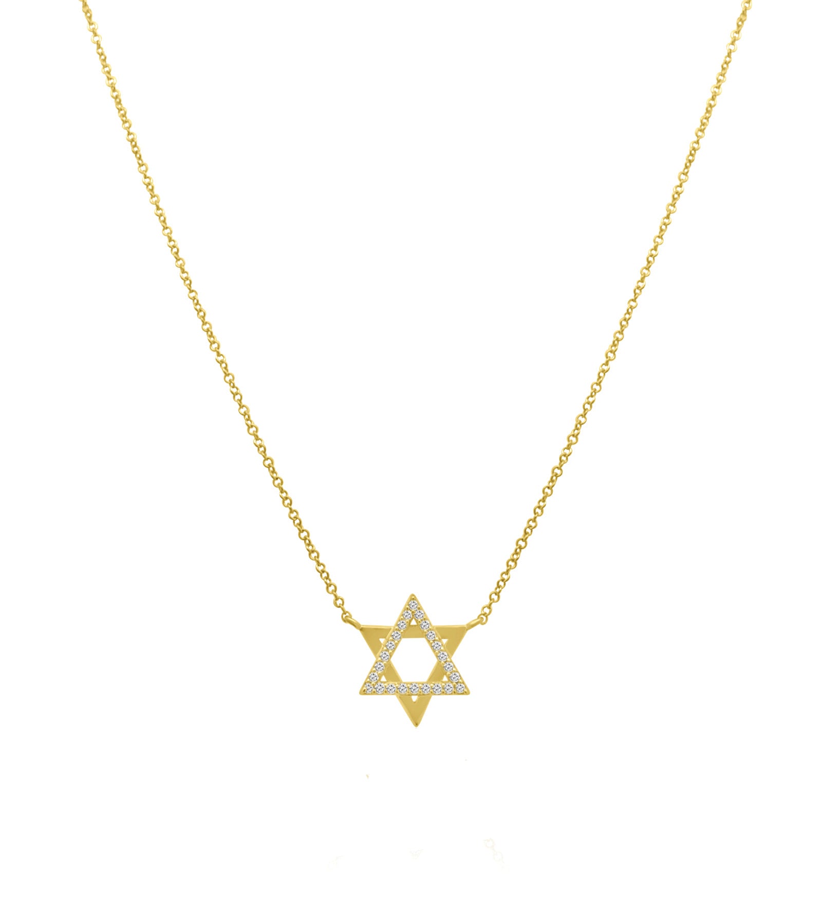 Goldhive-Star of David Diamond Necklace-Blue Ruby Jewellery-Vancouver Canada