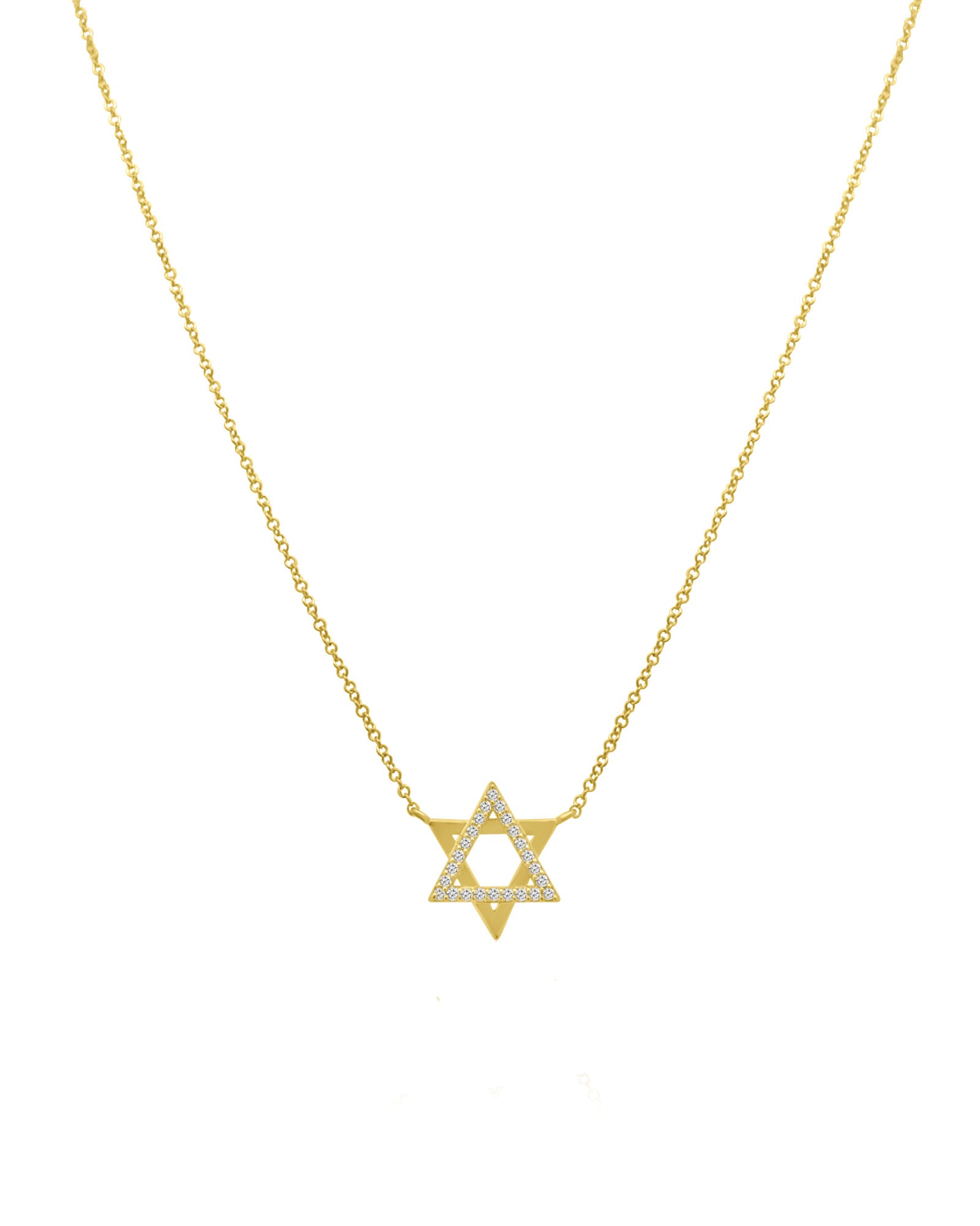 Goldhive-Star of David Diamond Necklace-Blue Ruby Jewellery-Vancouver Canada