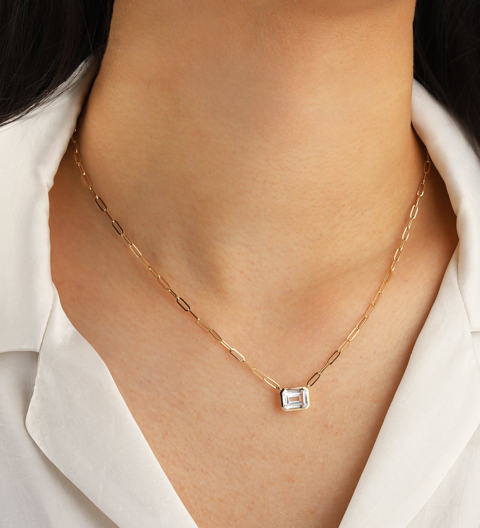 Goldhive-East-West Stone Necklace-Blue Ruby Jewellery-Vancouver Canada