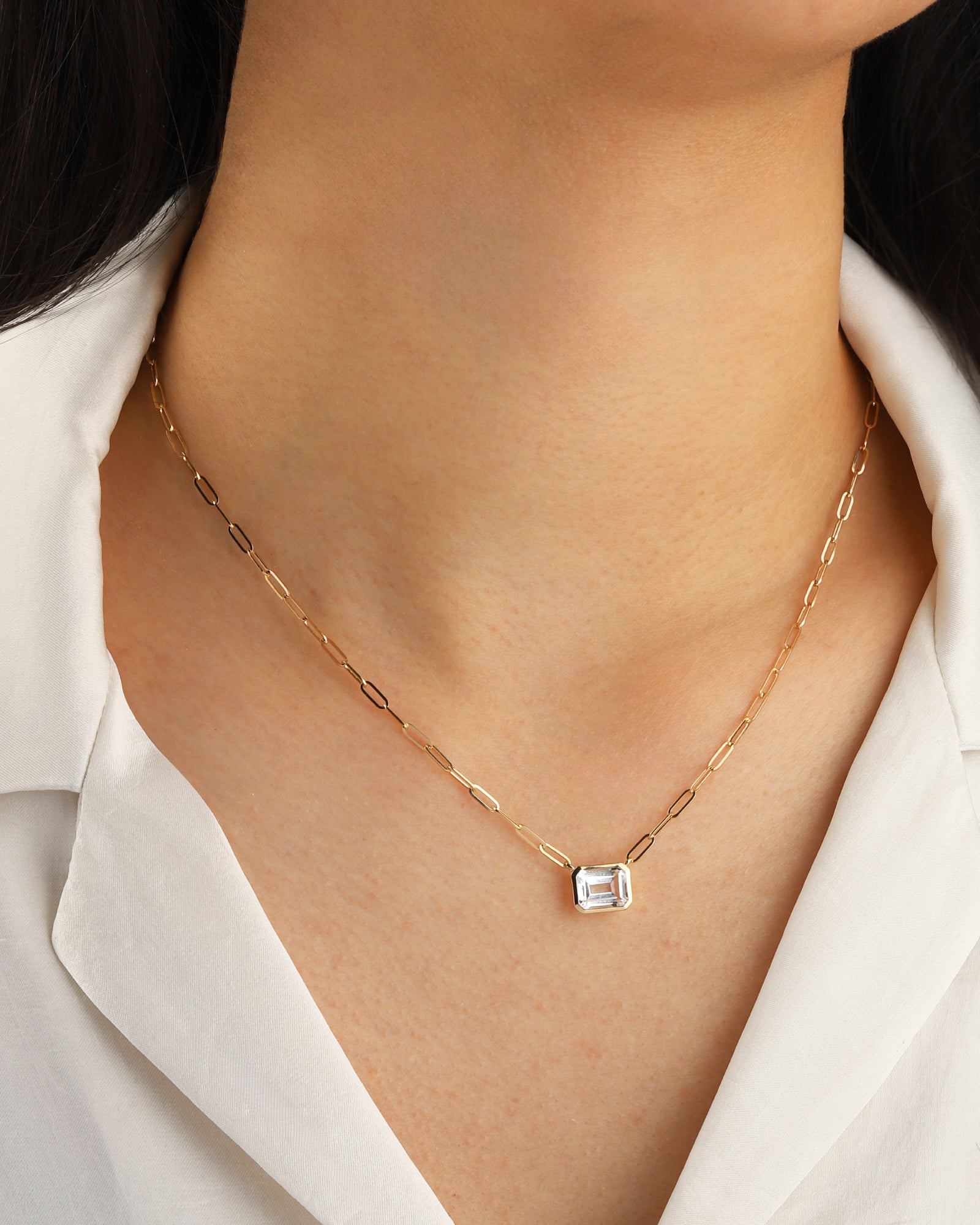 Goldhive-East-West Stone Necklace-Blue Ruby Jewellery-Vancouver Canada