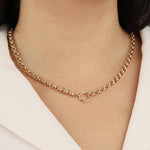 Goldhive-Ring Charm Holder Necklace-Necklaces-Blue Ruby Jewellery-Vancouver Canada