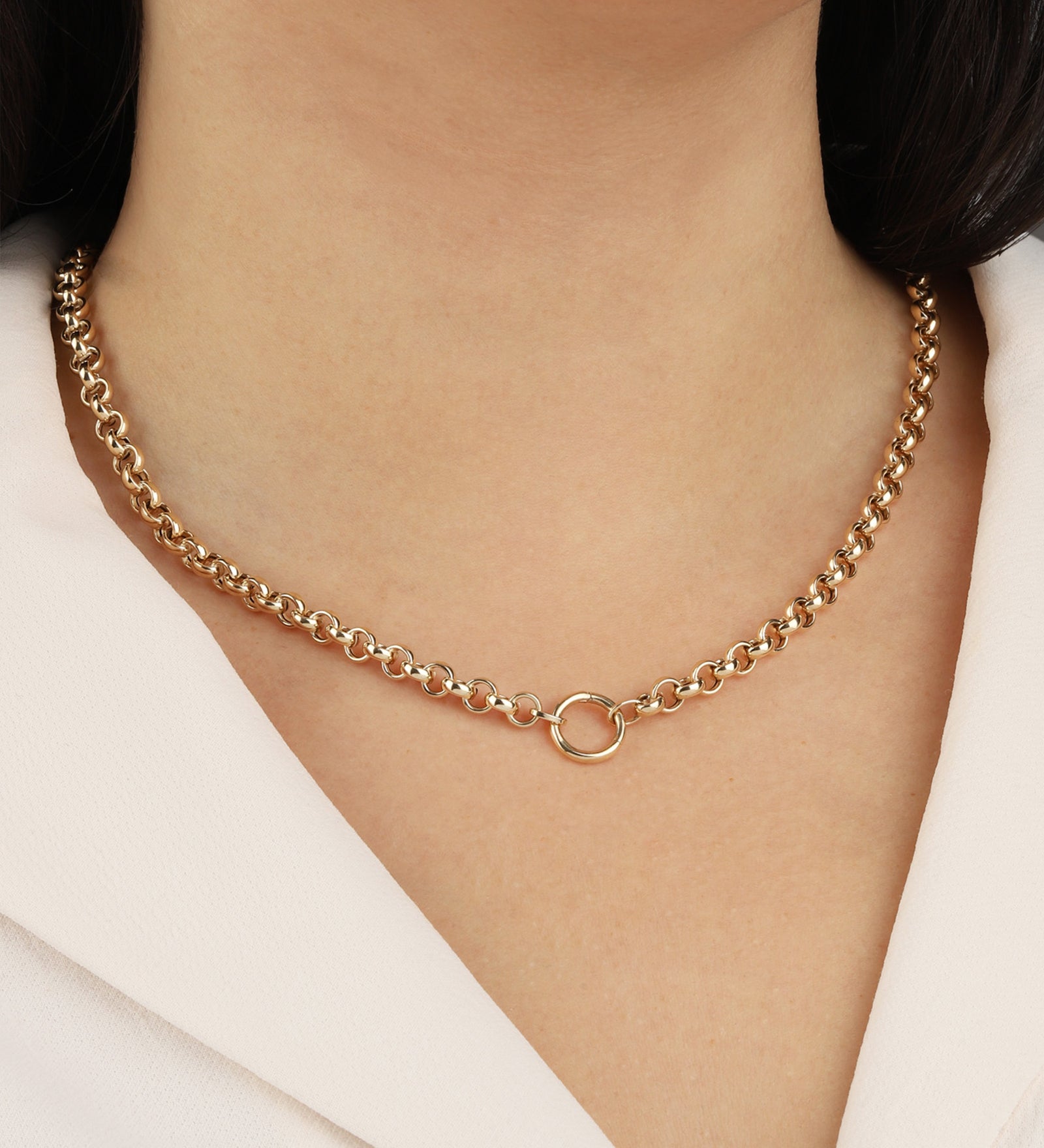 Goldhive-Ring Charm Holder Necklace-Necklaces-Blue Ruby Jewellery-Vancouver Canada