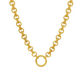 Goldhive-Ring Charm Holder Necklace-Necklaces-14k Yellow Gold-Blue Ruby Jewellery-Vancouver Canada