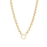 Goldhive-Ring Charm Holder Necklace-Necklaces-14k Yellow Gold-Blue Ruby Jewellery-Vancouver Canada