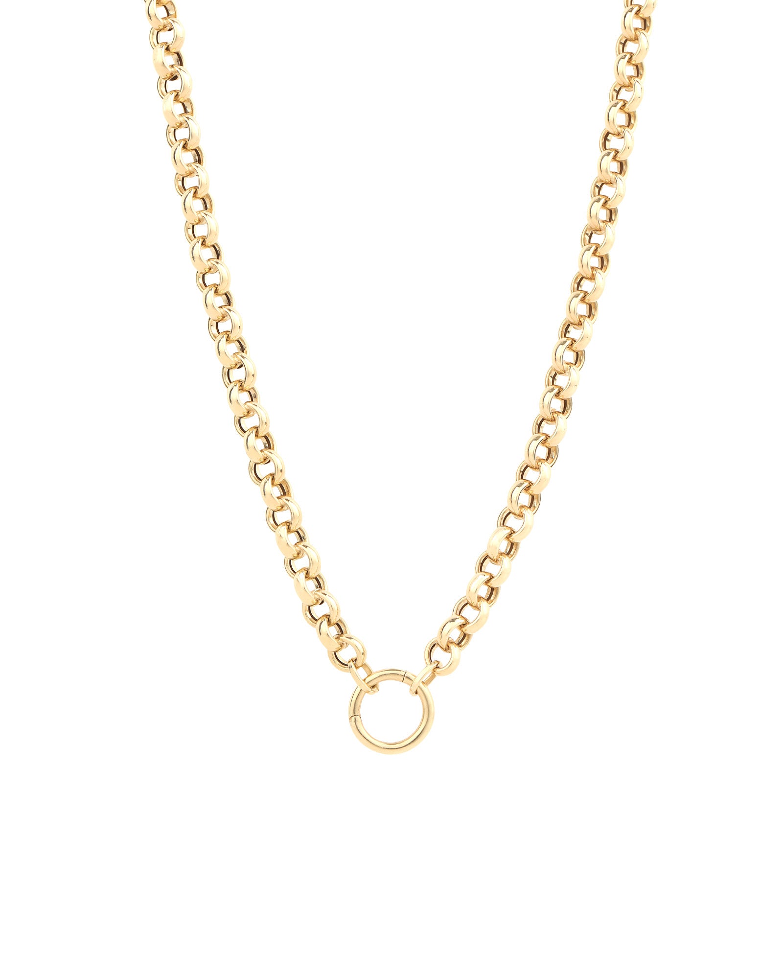 Goldhive-Ring Charm Holder Necklace-Necklaces-14k Yellow Gold-Blue Ruby Jewellery-Vancouver Canada