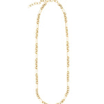 Goldhive-Sculpted Oval Chain Necklace-Necklaces-Blue Ruby Jewellery-Vancouver Canada