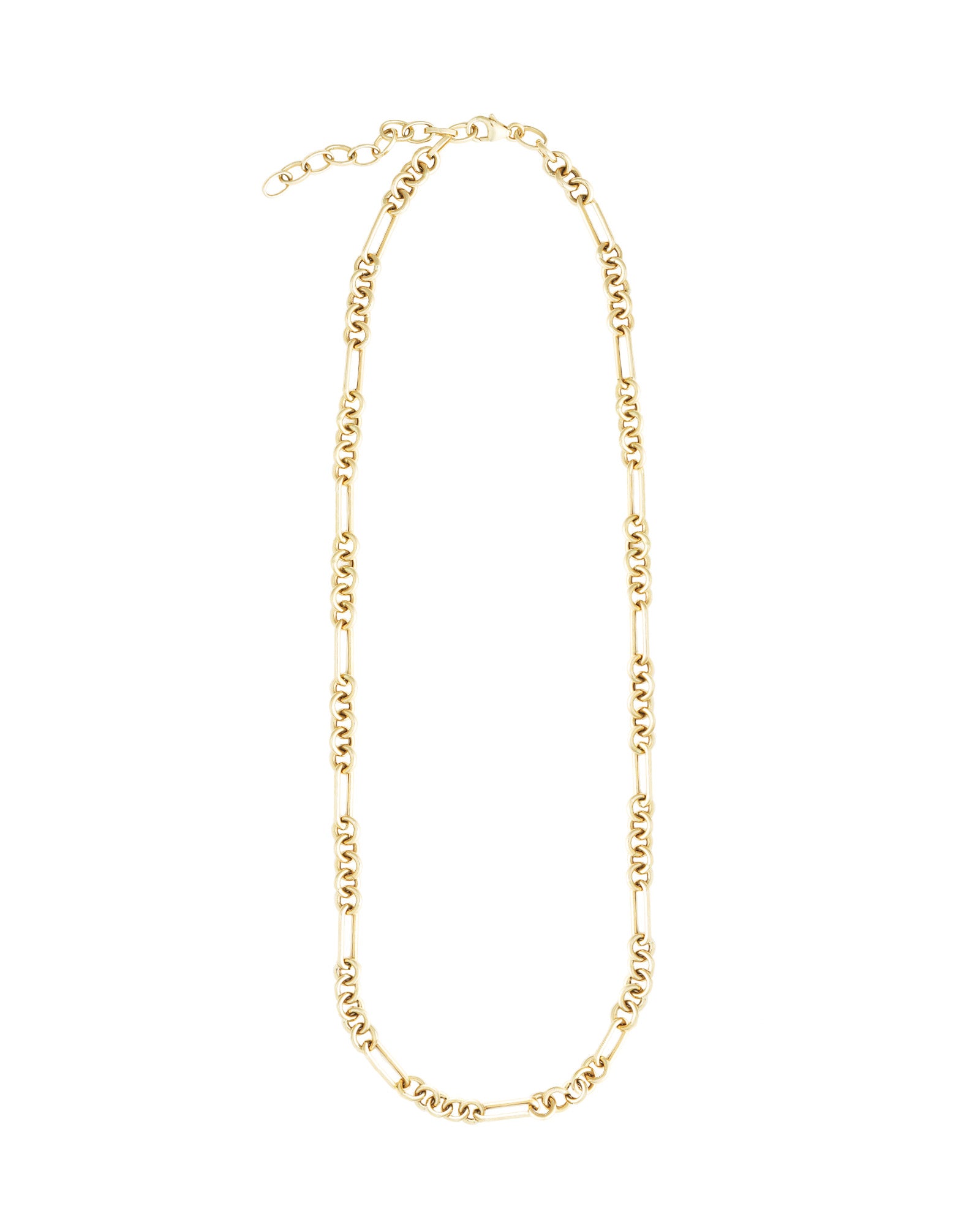 Goldhive-Sculpted Oval Chain Necklace-Necklaces-Blue Ruby Jewellery-Vancouver Canada