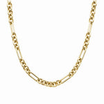 Goldhive-Sculpted Oval Chain Necklace-Necklaces-14k Yellow Gold-Blue Ruby Jewellery-Vancouver Canada