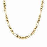 Goldhive-Sculpted Oval Chain Necklace-Necklaces-14k Yellow Gold-Blue Ruby Jewellery-Vancouver Canada