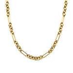 Goldhive-Sculpted Oval Chain Necklace-Necklaces-14k Yellow Gold-Blue Ruby Jewellery-Vancouver Canada