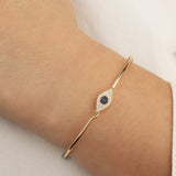 Pavé Evil Eye Hook Bangle