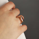 Goldhive-Teardrop Stone Ring-Rings-Blue Ruby Jewellery-Vancouver Canada