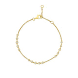 Goldhive-Gradual Diamond Bezel Bracelet-14k Yellow Gold, Diamond-Blue Ruby Jewellery-Vancouver Canada