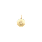 Goldhive-Diamond Star Locket Charm-Necklaces-14k Yellow Gold, Diamond-Blue Ruby Jewellery-Vancouver Canada