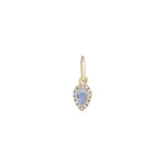 Goldhive-Teardrop Halo Charm-Necklaces-14k Yellow Gold, Moonstone, Diamond-Blue Ruby Jewellery-Vancouver Canada