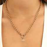 Goldhive-Solitaire Evil Eye Charm-Necklaces-Blue Ruby Jewellery-Vancouver Canada