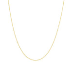 Goldhive-Diamond Cut Ball Chain Necklace-Necklaces-10k Yellow Gold-14"-Blue Ruby Jewellery-Vancouver Canada