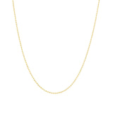 Goldhive-Diamond Cut Ball Chain Necklace-Necklaces-10k Yellow Gold-14"-Blue Ruby Jewellery-Vancouver Canada