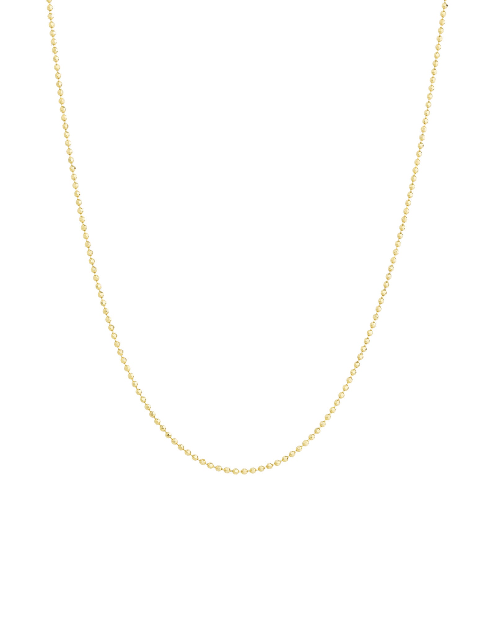 Goldhive-Diamond Cut Ball Chain Necklace-Necklaces-10k Yellow Gold-14"-Blue Ruby Jewellery-Vancouver Canada