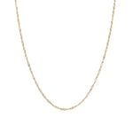 Goldhive-Singapore Chain Necklace-Necklaces-10k Yellow Gold-Blue Ruby Jewellery-Vancouver Canada