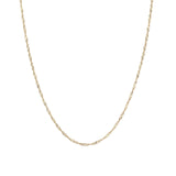 Goldhive-Singapore Chain Necklace-Necklaces-10k Yellow Gold-Blue Ruby Jewellery-Vancouver Canada