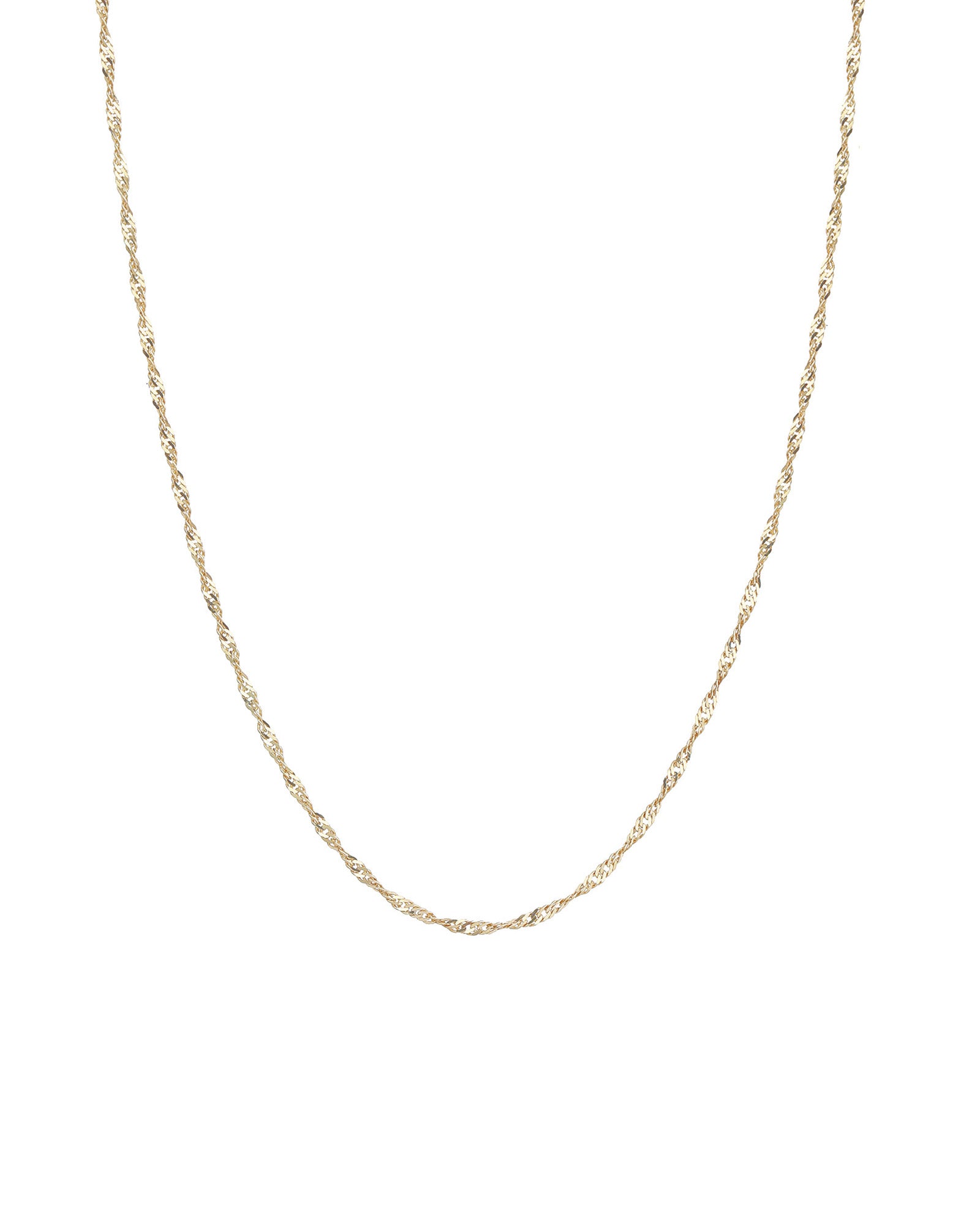 Goldhive-Singapore Chain Necklace-Necklaces-10k Yellow Gold-Blue Ruby Jewellery-Vancouver Canada