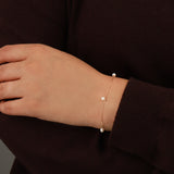 Pearl Drop Station Bracelet