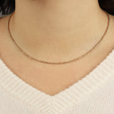 Goldhive-Diamond Cut Beaded Necklace-Necklaces-Blue Ruby Jewellery-Vancouver Canada