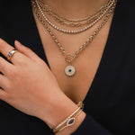 Goldhive-Celestial Diamond Studded Bangle-Bracelets-Blue Ruby Jewellery-Vancouver Canada