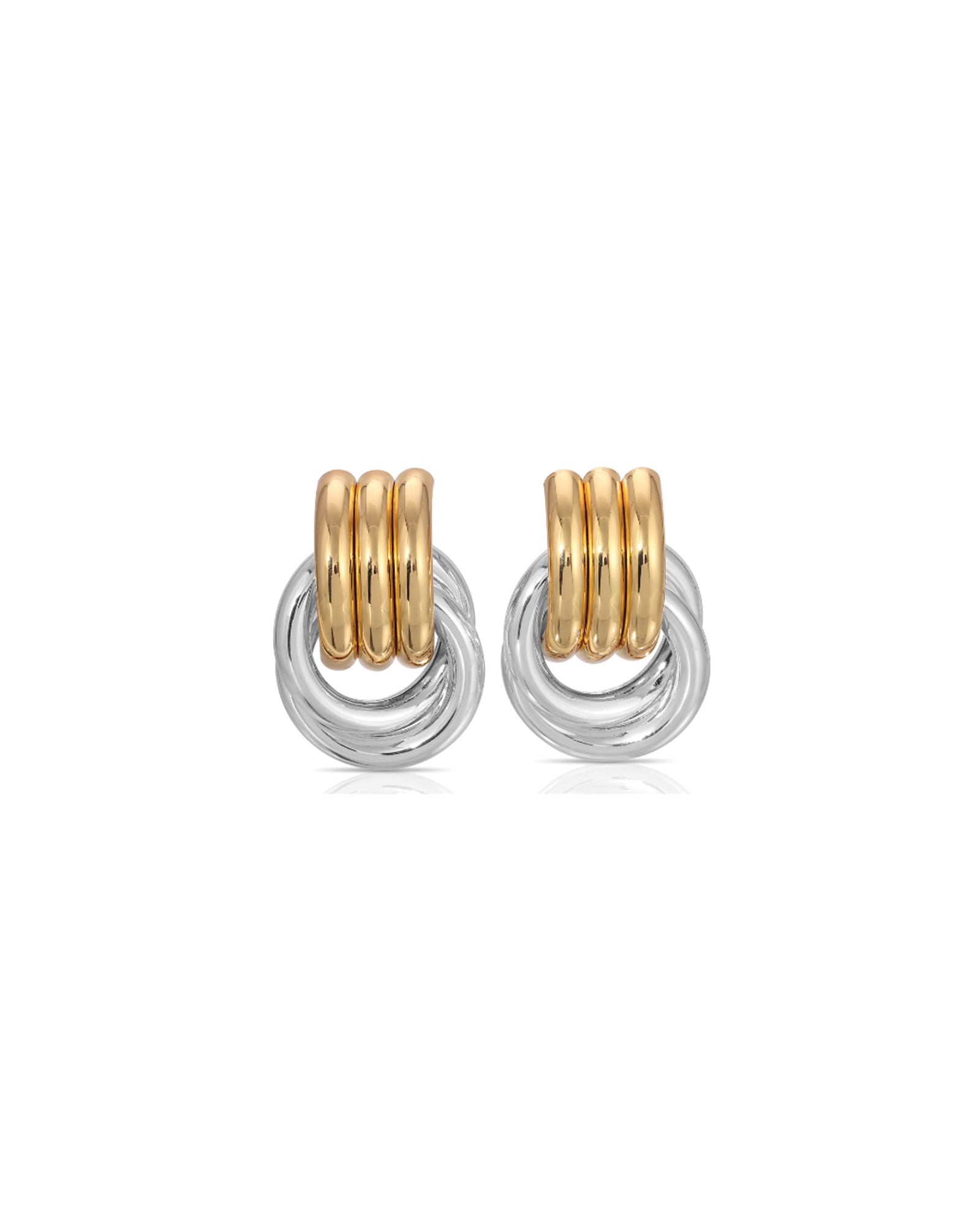 Mini Knot Studs 18k Gold Plated, Silver Plated