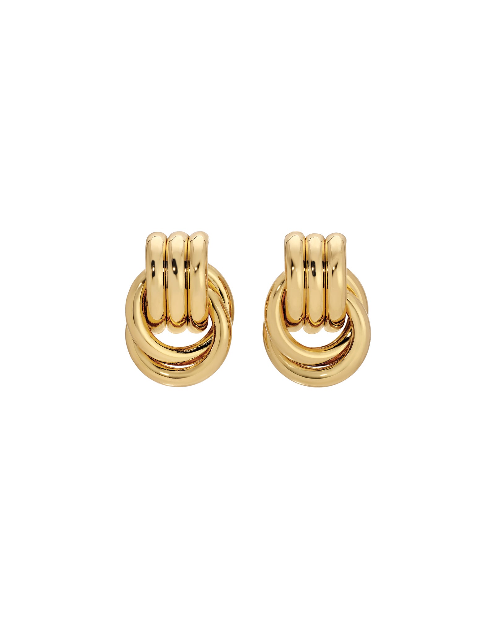 Baby Knot Studs 18k Gold Plated