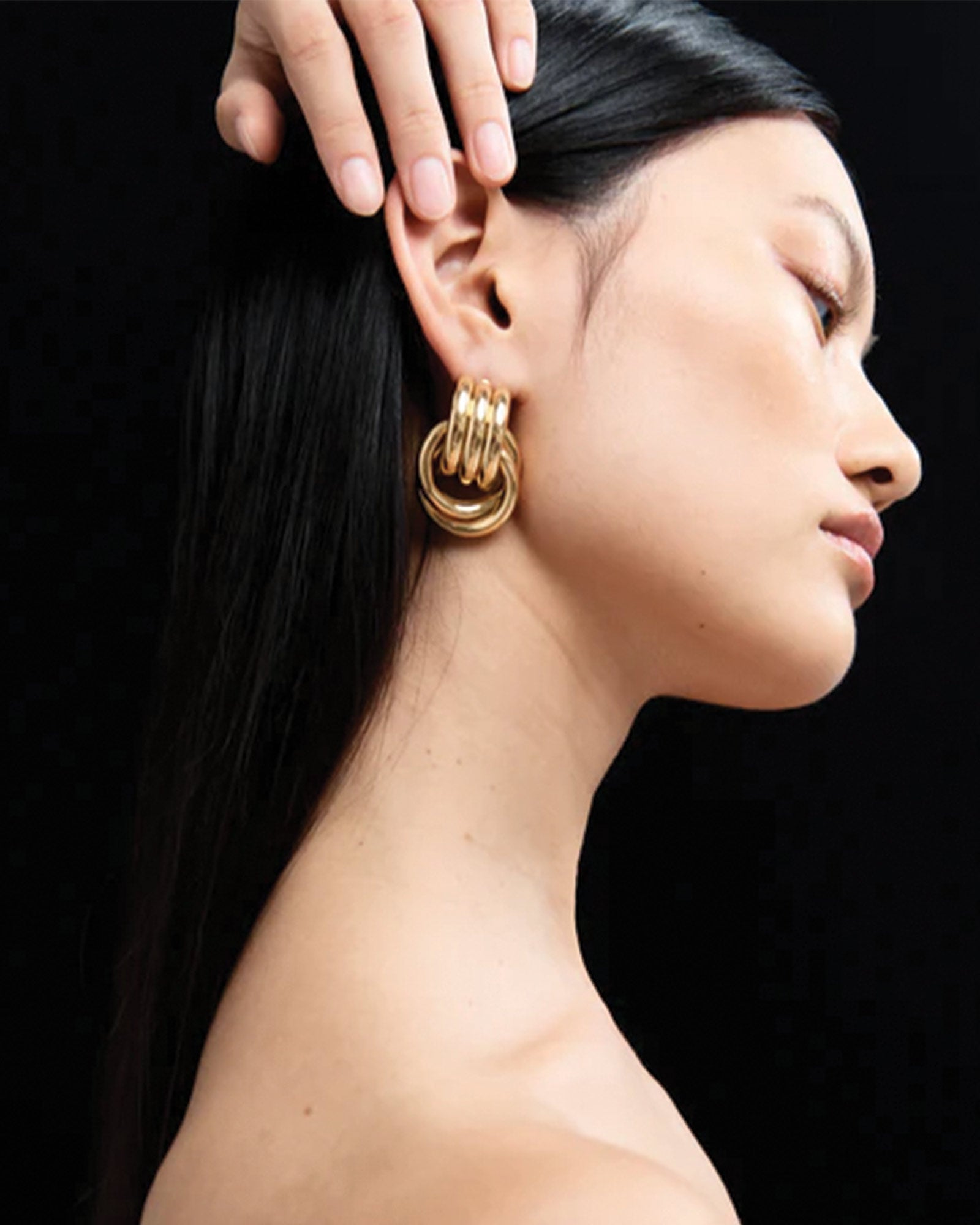 Heaven Mayhem-Double Knot Studs-Earrings-Blue Ruby Jewellery-Vancouver Canada