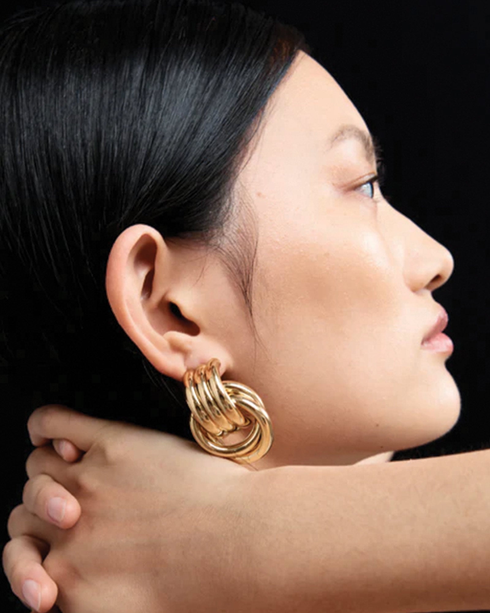 Heaven Mayhem-Double Knot Studs-Earrings-Blue Ruby Jewellery-Vancouver Canada