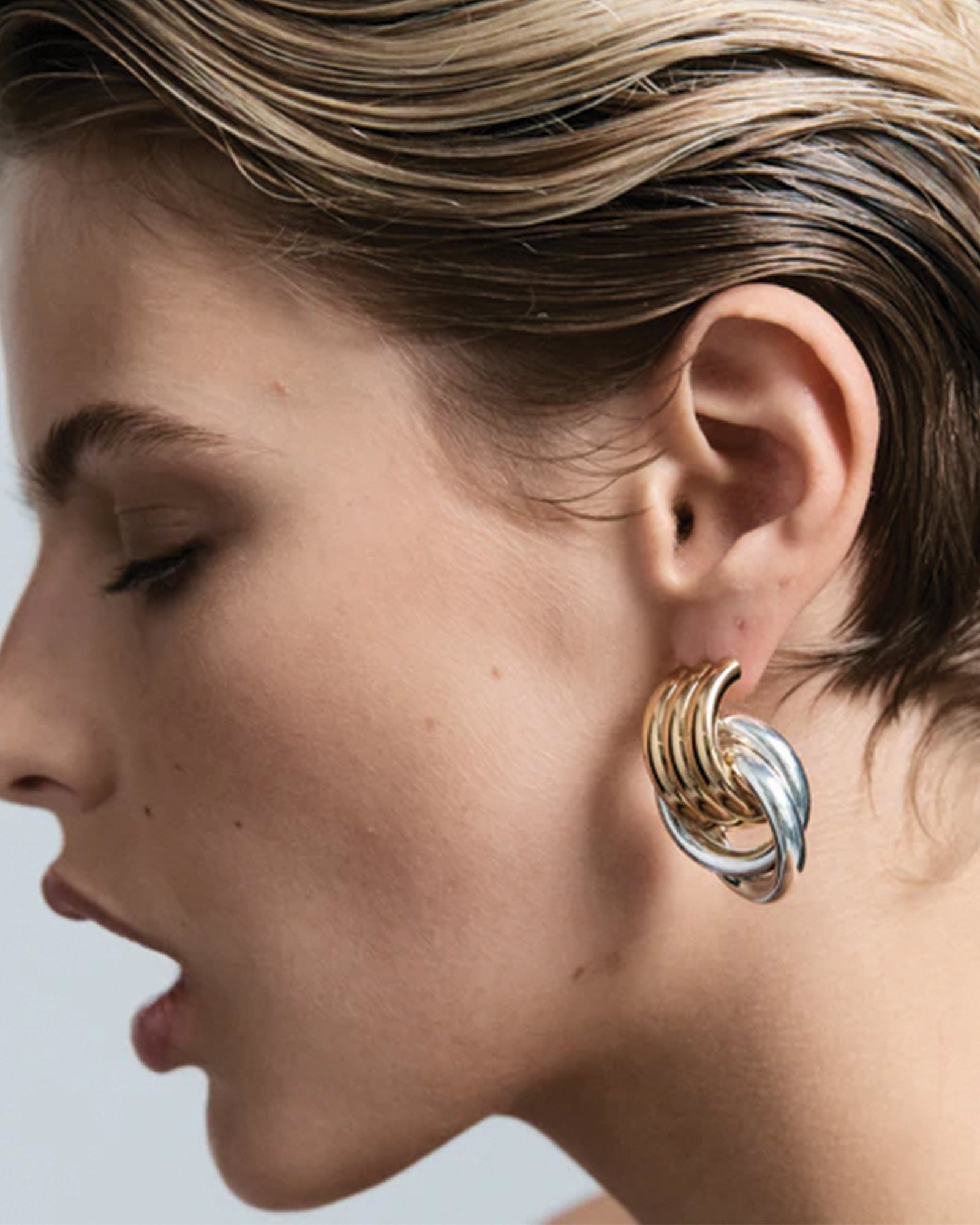 Heaven Mayhem-Double Knot Studs-Earrings-Blue Ruby Jewellery-Vancouver Canada