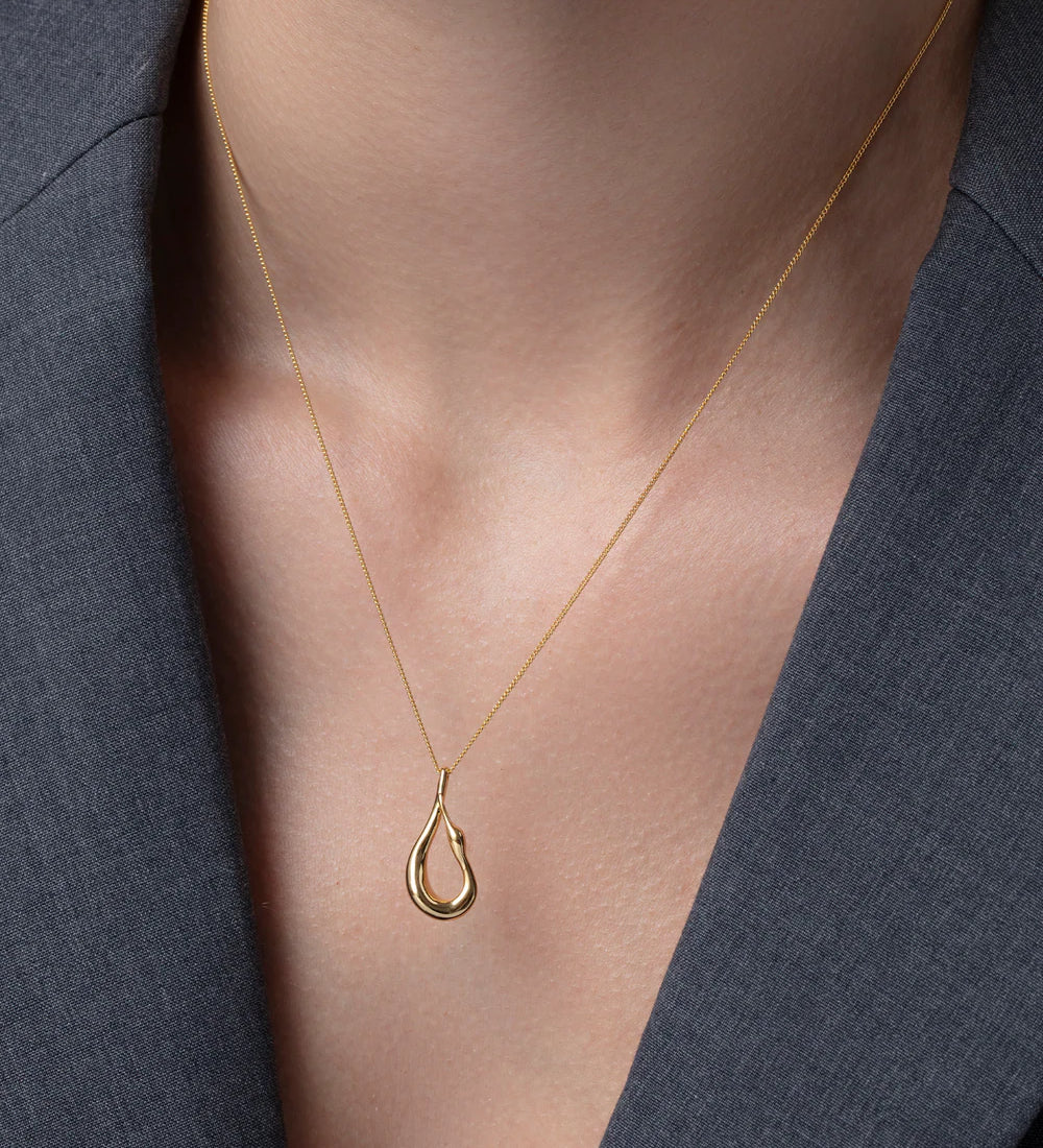 Jenny Bird-Mini Egret Pendant Necklace-Necklaces-Blue Ruby Jewellery-Vancouver Canada