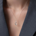 Jenny Bird-Mini Egret Pendant Necklace-Necklaces-Blue Ruby Jewellery-Vancouver Canada