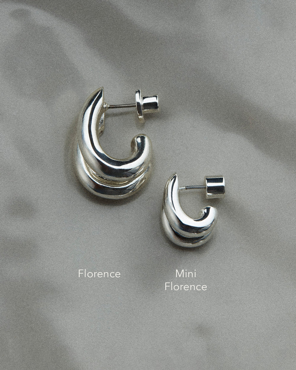 Jenny Bird Florence Earrings Silver Plated | Blue Ruby Jewellery
