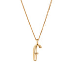 Jenny Bird-Monogram Necklace-Necklaces-14k Gold Plated-F-Blue Ruby Jewellery-Vancouver Canada