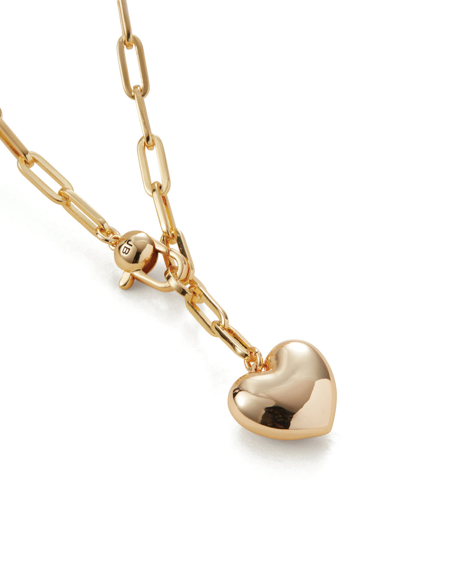 Puffy Heart Chain 14k Gold Plated