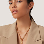 Puffy Heart Chain 14k Gold Plated