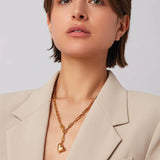 Jenny Bird-Puffy Heart Chain-Necklaces-Blue Ruby Jewellery-Vancouver Canada